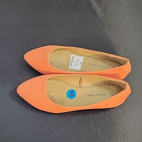 BRAND NEW CHARLES ALBERT SUEDE POINTED TOE SLIP-ON WOMEN"S FLAT SHOE - Picture 7 of 13